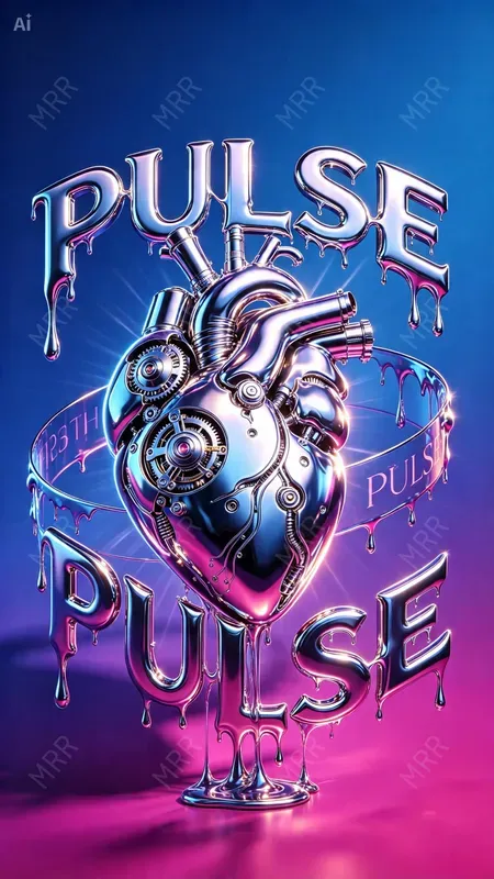 Liquid Chrome Fashion Posters