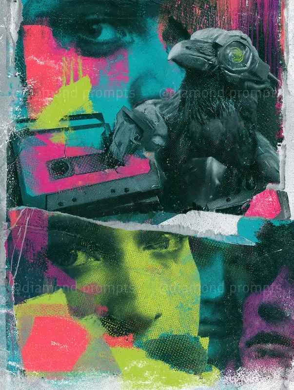 Trippy Neon Collage Chaoses