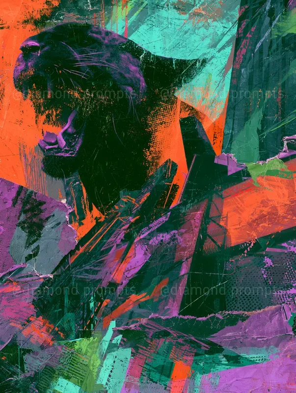 Trippy Neon Collage Chaoses
