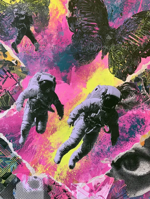 Trippy Neon Collage Chaoses