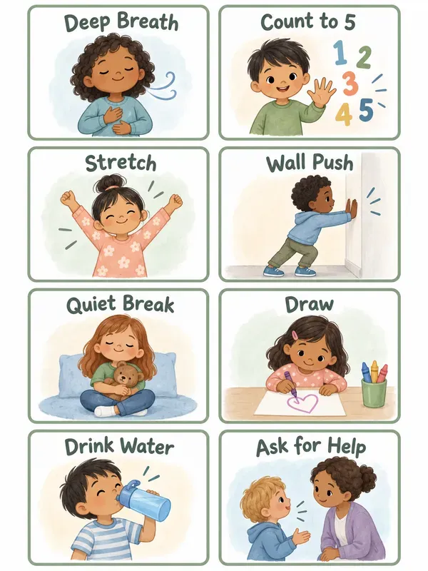 Classroom Calm Choice Cards