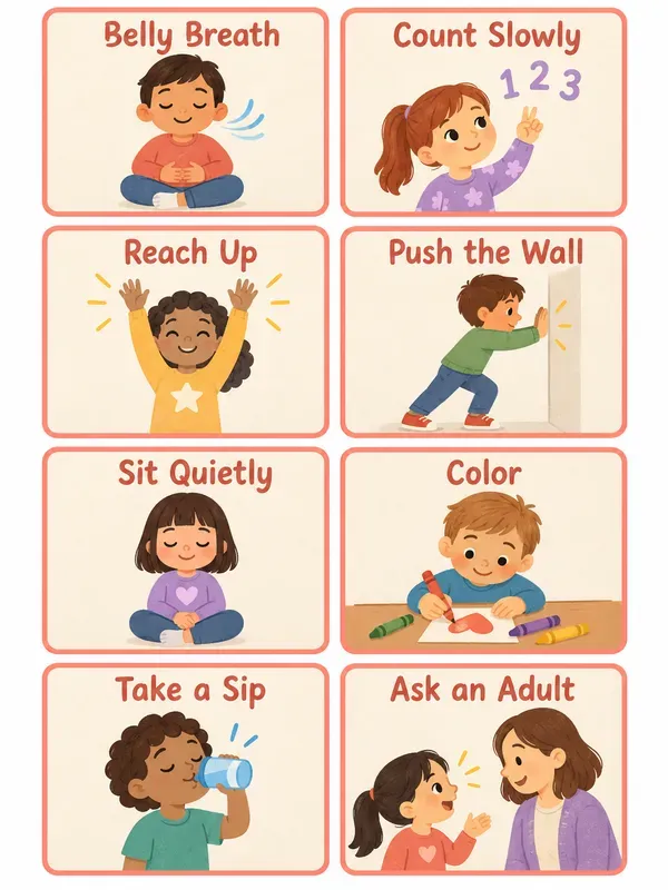 Classroom Calm Choice Cards