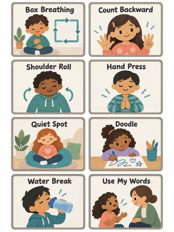 Classroom Calm Choice Cards