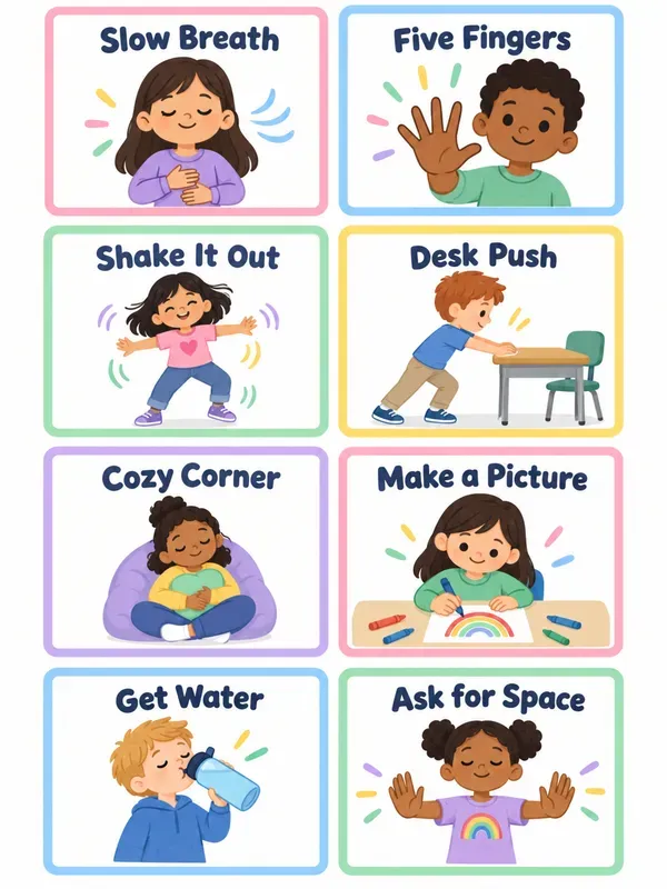 Classroom Calm Choice Cards