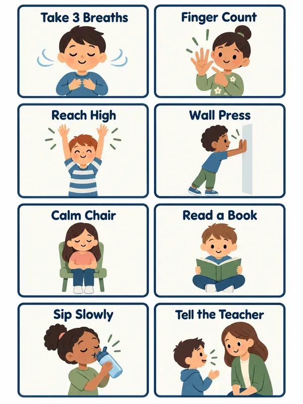Classroom Calm Choice Cards