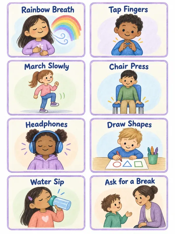 Classroom Calm Choice Cards