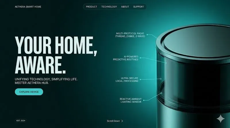 3D Website Hero Section Mockups Pro