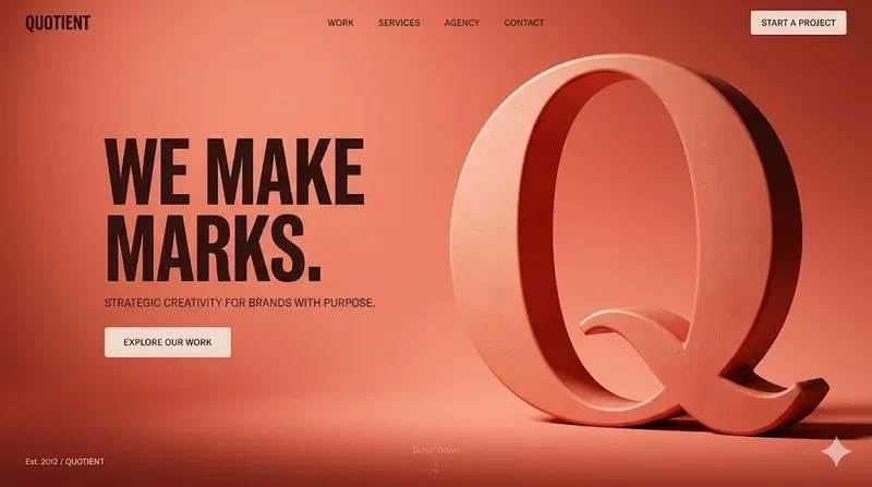 3D Website Hero Section Mockups Pro