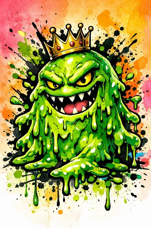 Vibrant Splatter Monsters