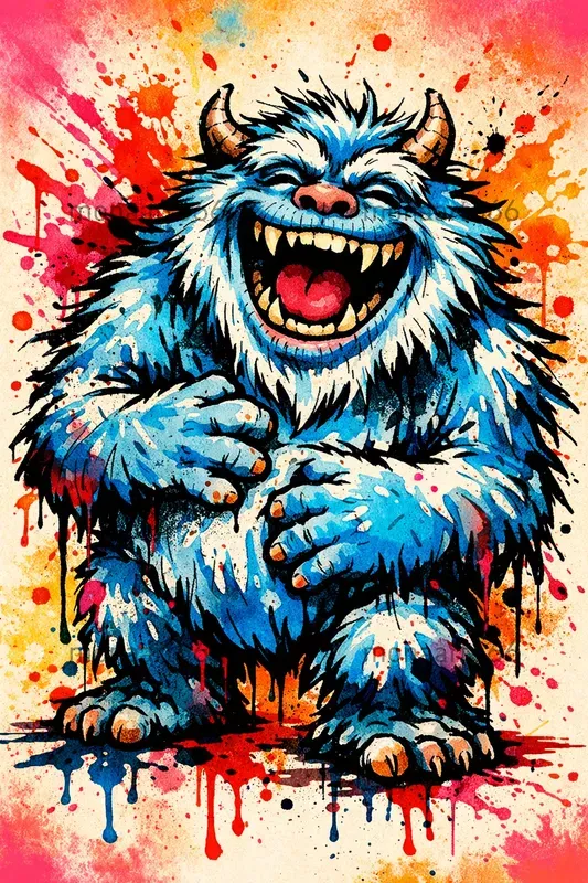 Vibrant Splatter Monsters