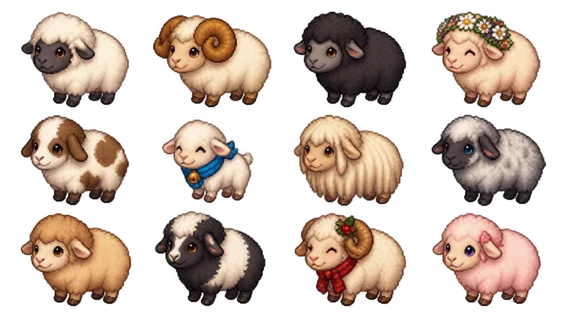 Cozy 16bit Animal Sprite Sheets