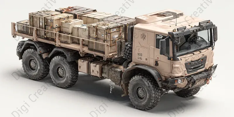 Photorealistic Technical Vehicle Photos