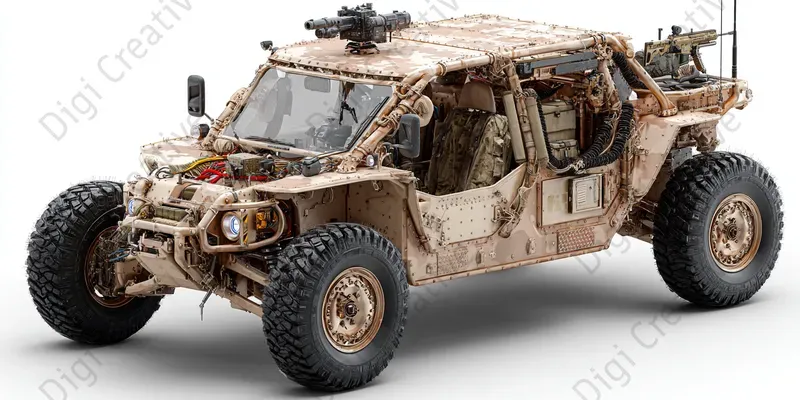 Photorealistic Technical Vehicle Photos