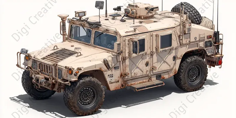 Photorealistic Technical Vehicle Photos