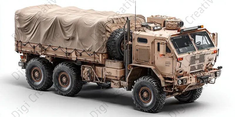 Photorealistic Technical Vehicle Photos
