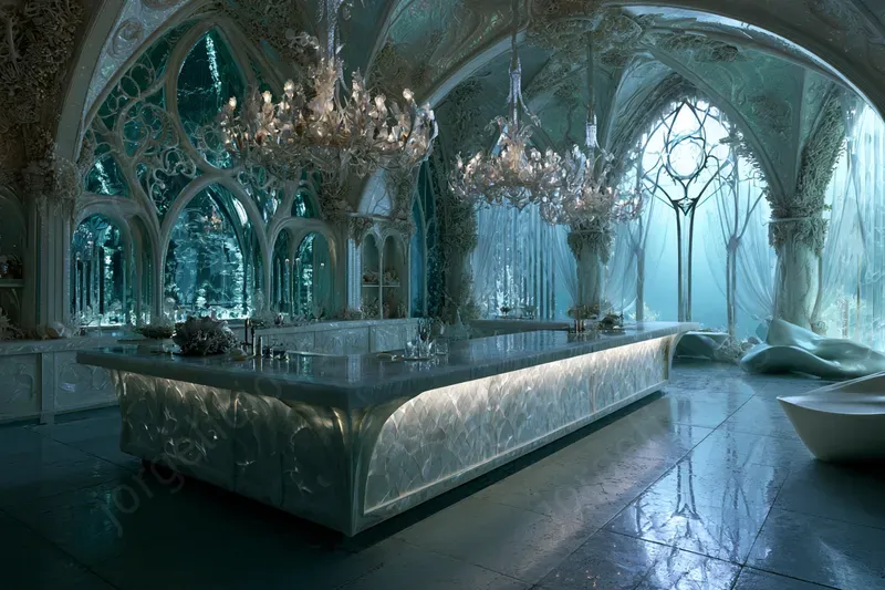 Merfolk Palace Interiors