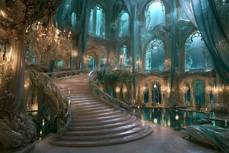 Merfolk Palace Interiors
