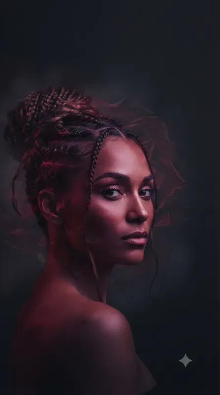 Ethereal Noir Ghosted Silhouette Portraits