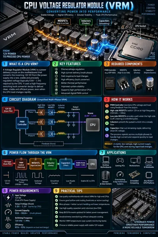 Computer Circuit Technology Infographics