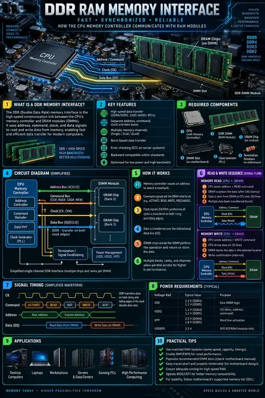 Computer Circuit Technology Infographics