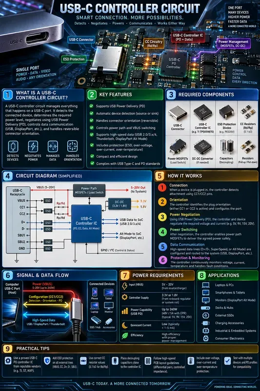 Computer Circuit Technology Infographics