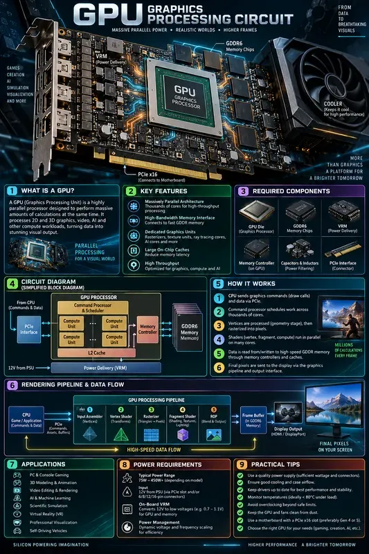 Computer Circuit Technology Infographics