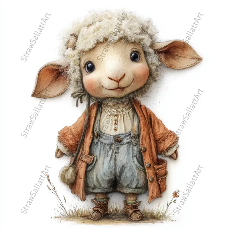 Storybook Vintage Animal Cliparts