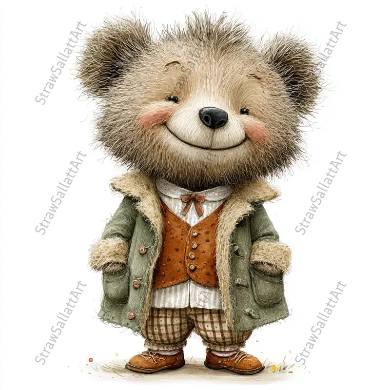 Storybook Vintage Animal Cliparts