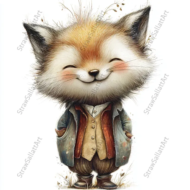 Storybook Vintage Animal Cliparts