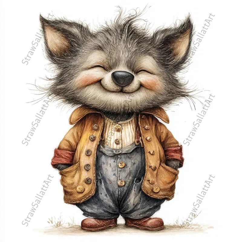 Storybook Vintage Animal Cliparts