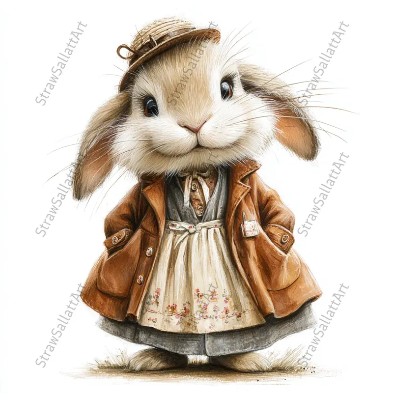 Storybook Vintage Animal Cliparts