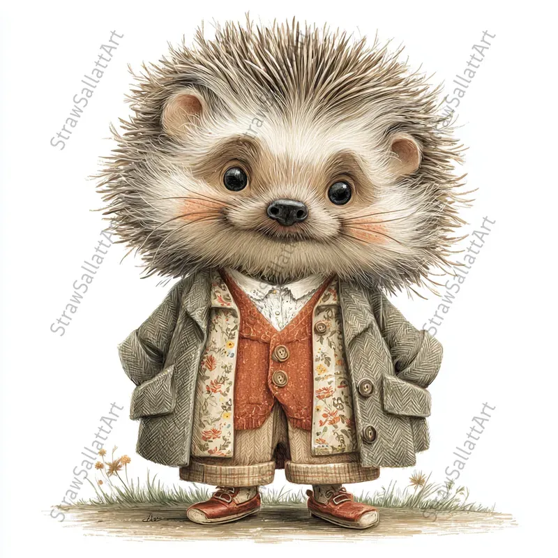 Storybook Vintage Animal Cliparts