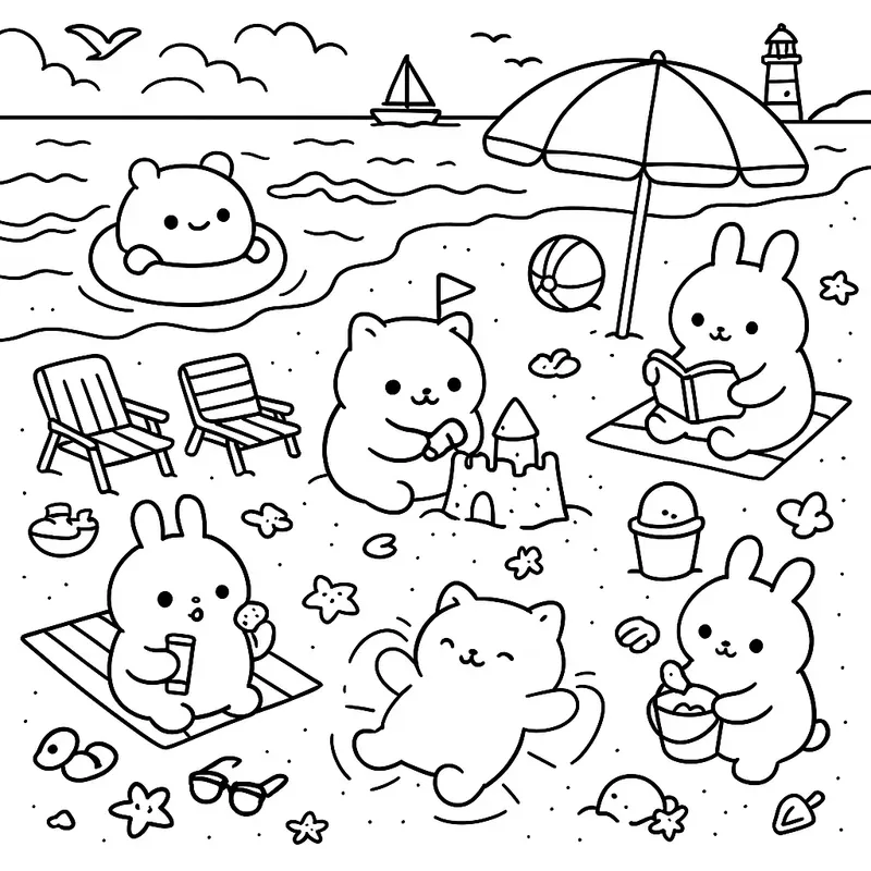 Little Cuddles Coloring Book Pages