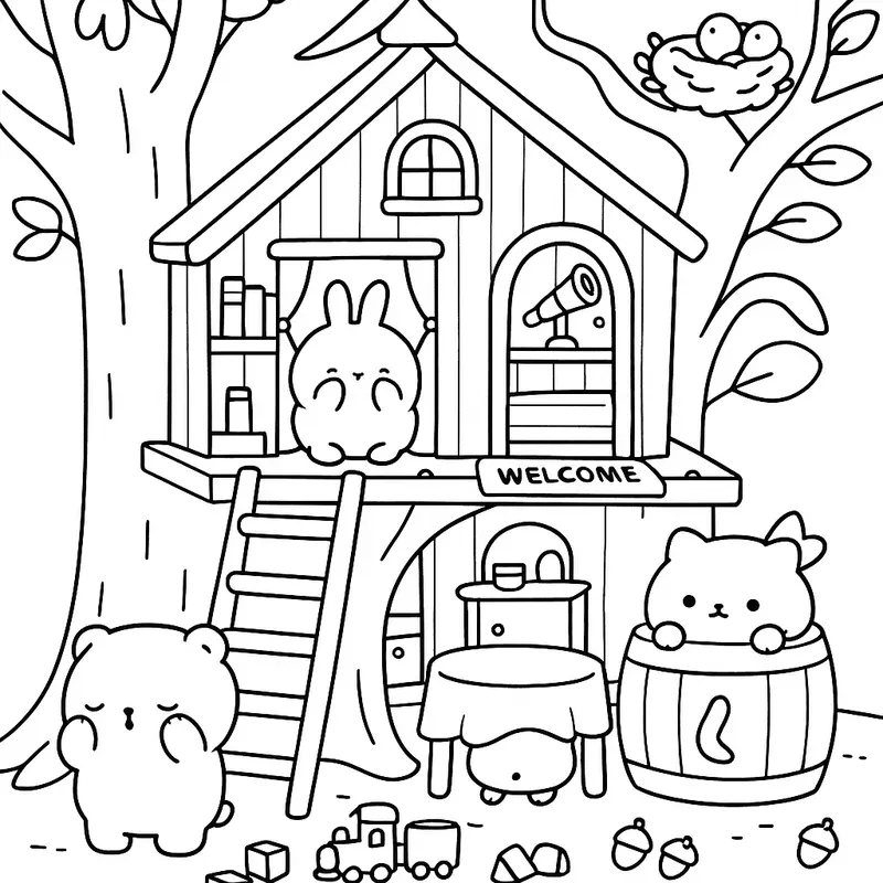 Little Cuddles Coloring Book Pages