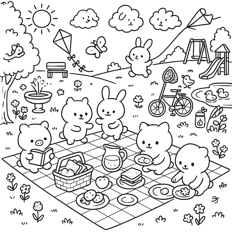 Little Cuddles Coloring Book Pages