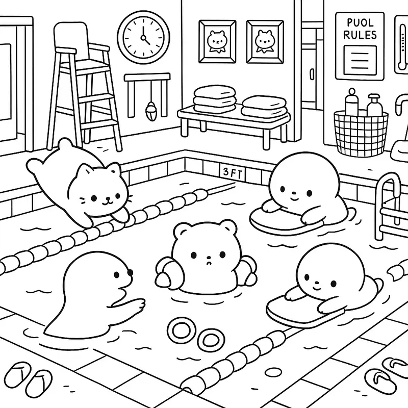 Little Cuddles Coloring Book Pages