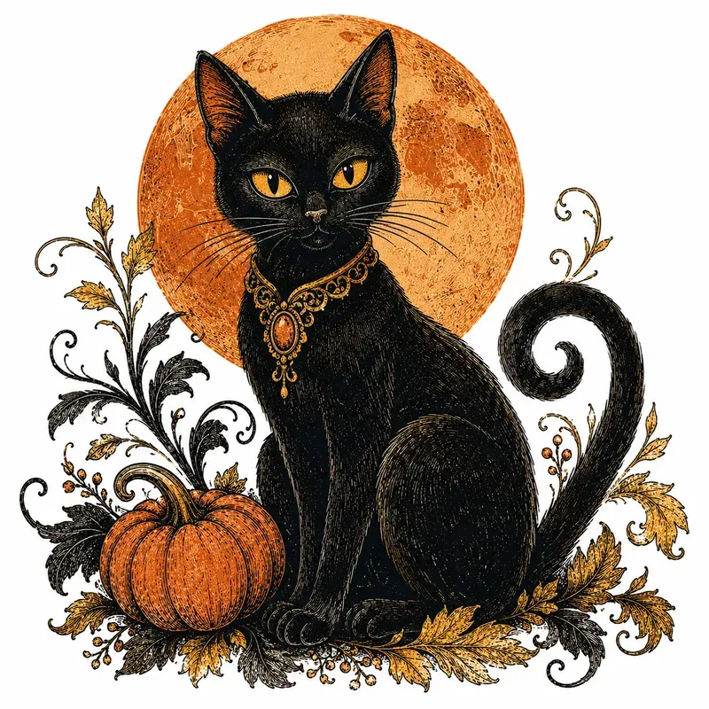 Retro Halloween Classic Illustrations