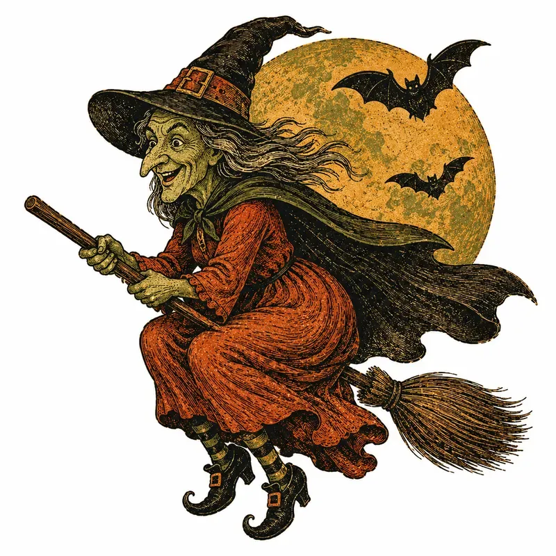 Retro Halloween Classic Illustrations