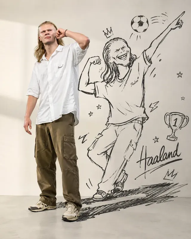 Funny Doodle Shadow Editorial Portraits