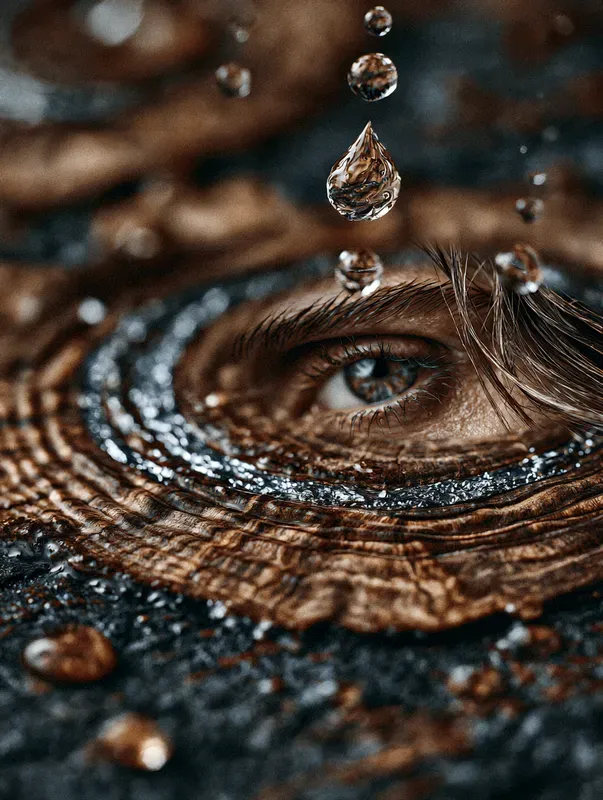 Walnut Chrome Macro Surreal Art
