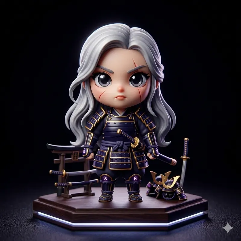 3D Chibi Collectible Figure Portraits