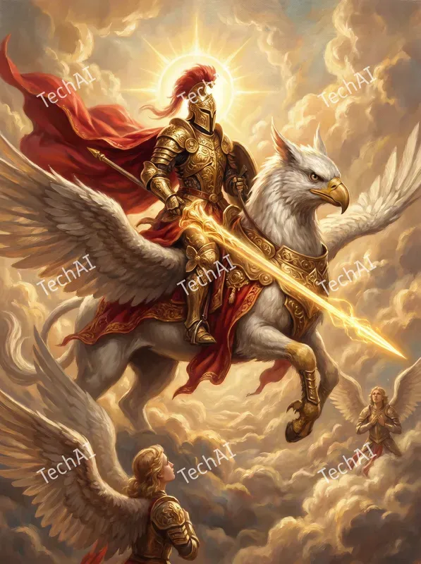 Epic Baroque Celestial Gold Art