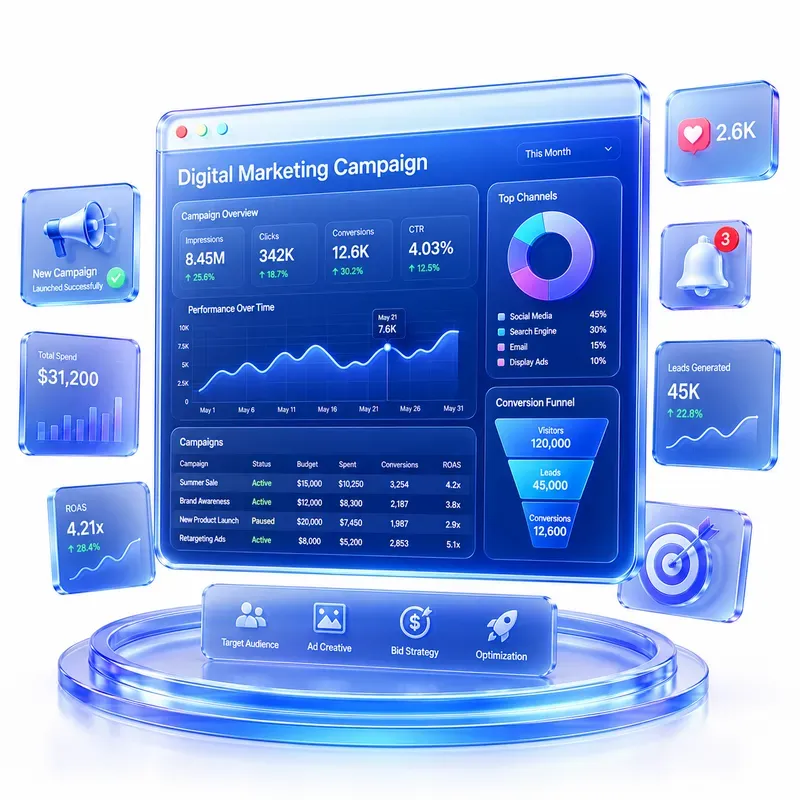 Premium 3D Ads Marketing Icons Sets