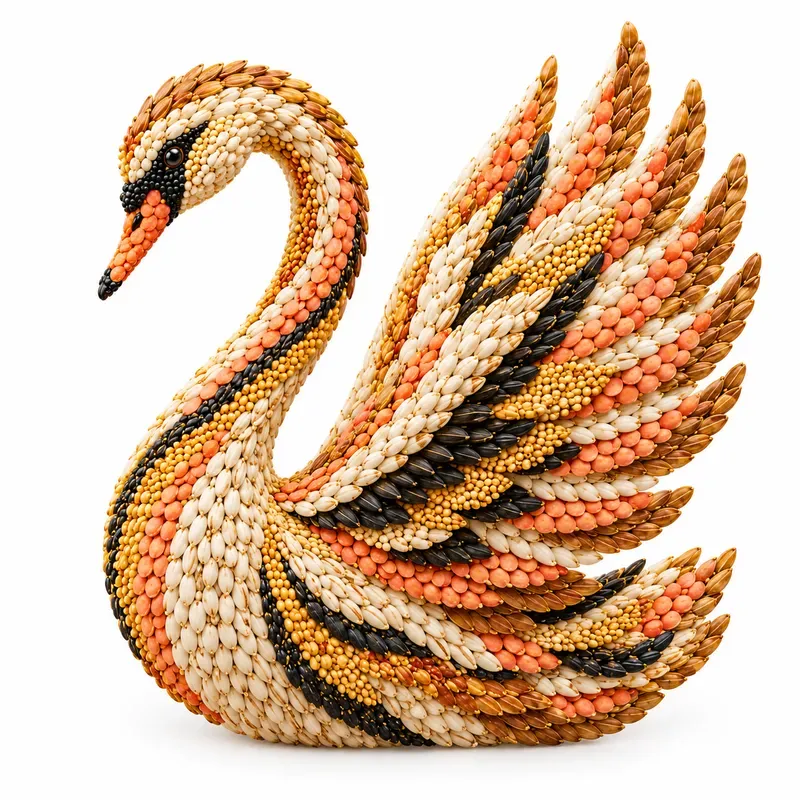 Natural Seed Mosaic Portrait Collections