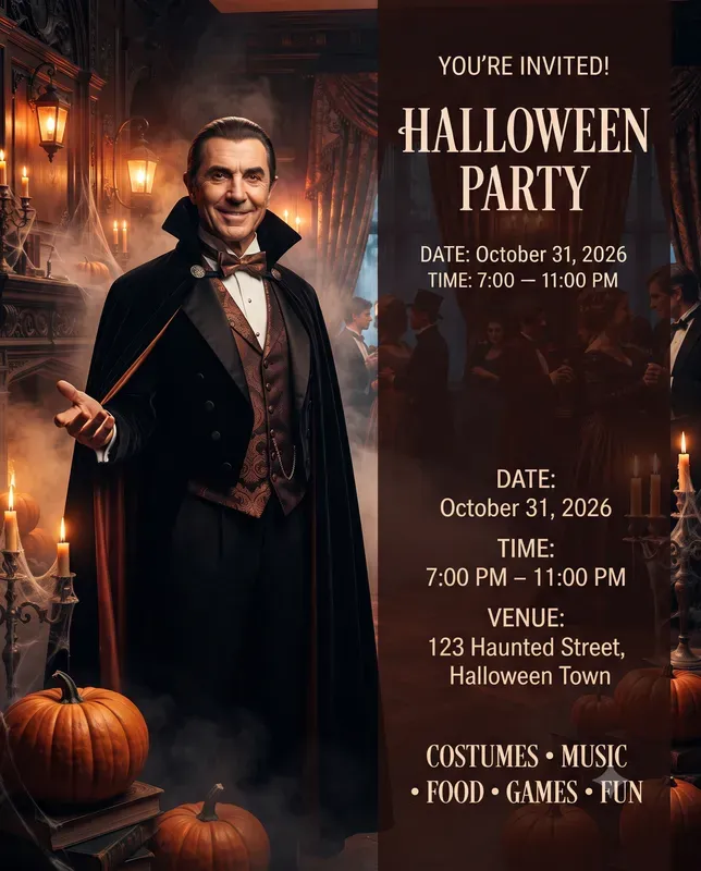 Halloween Party Invitations