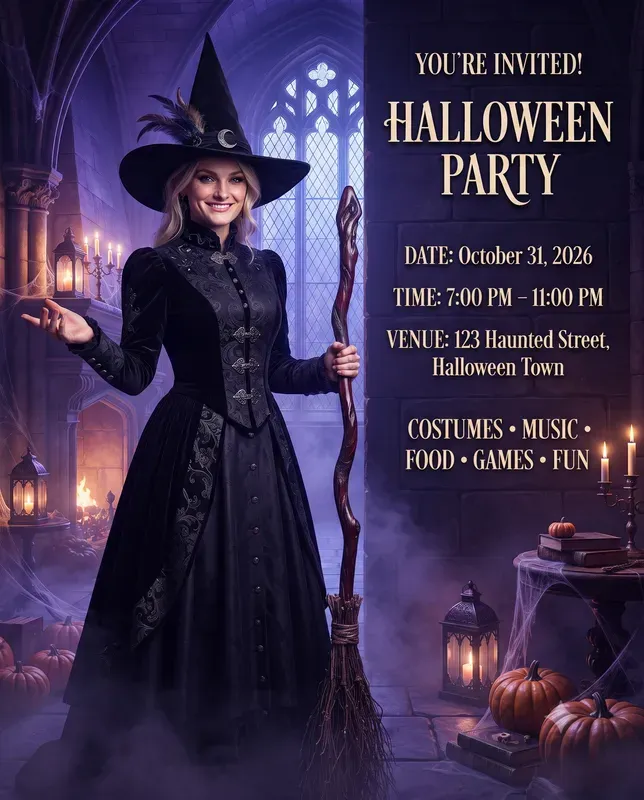 Halloween Party Invitations