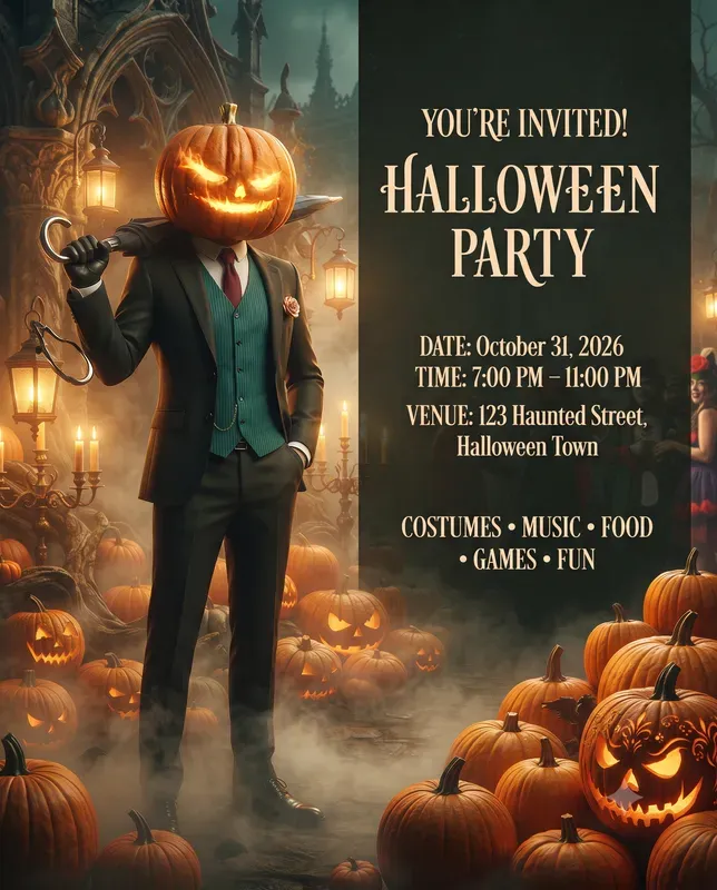 Halloween Party Invitations