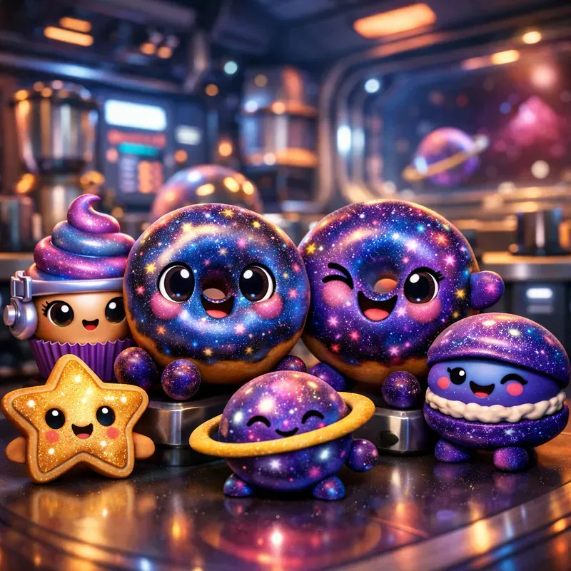 Cute Animated Food Friends