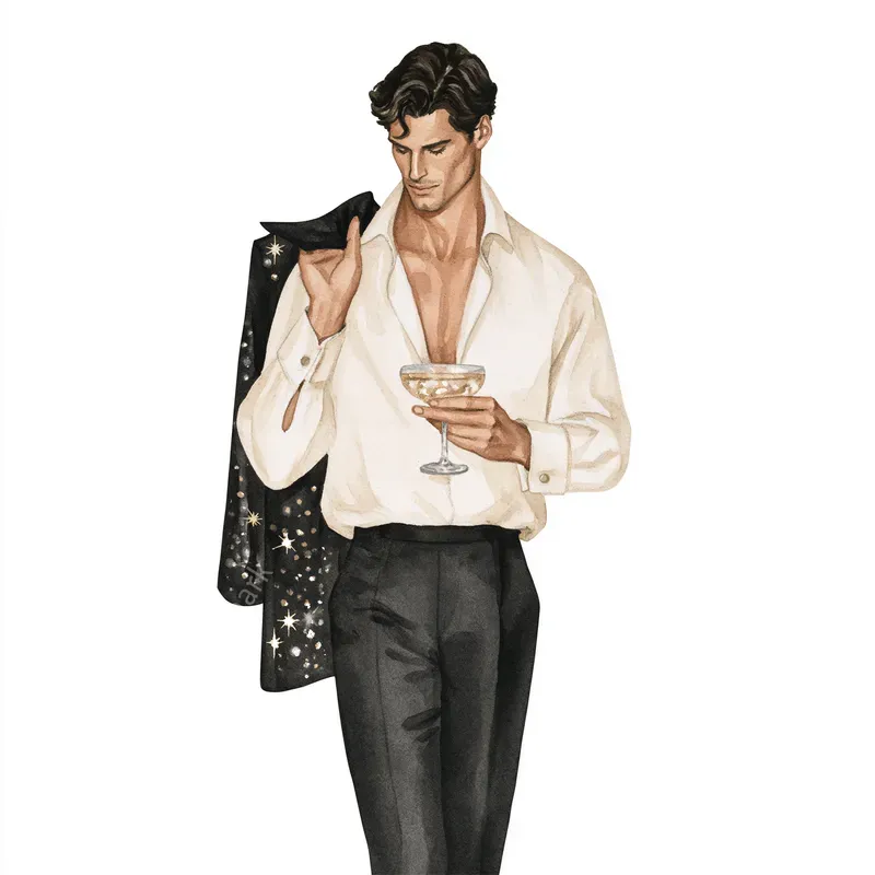 Black Tie New Year Watercolors
