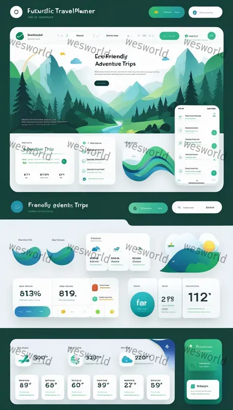 Landing Pages Travel Dashboards Ui Ux